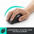 thumbnail image 4 of Logitech M705 Marathon Wireless Mouse, 2.4 GHz USB Unifying Receiver, 1000 DPI, 5-Programmable Buttons, 3-Year Battery, Compatible with PC, Mac, Laptop, Chromebook - Black, 4 of 5