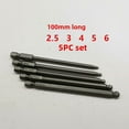 thumbnail image 3 of 7-Piece Heavy-Duty Hex Socket Air Screwdriver Bit Set - S2 Alloy Steel 1/4 Inch Shank Ball Head Bits, 65mm Length, Durable & High-Torque for Pneumatic Tools, Secure Grip & Precision Control for, 3 of 5