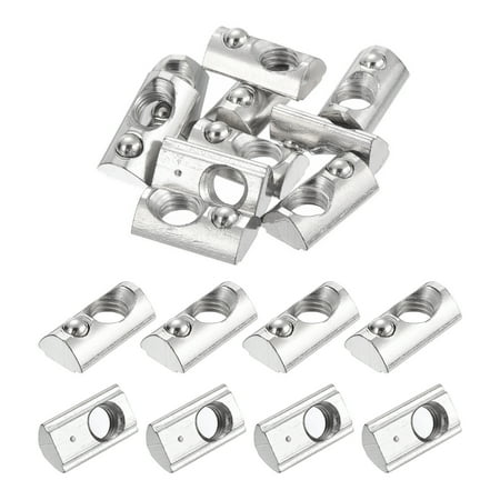 

30Pcs M8 T Spring Nuts Half Round T Nut Tee Slot 3030 Series