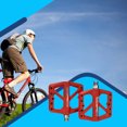 thumbnail image 2 of Greeniant ZTTO 1 par de pedales planos de nailon para bicicleta, 24 picos intercambiables, pedales de bicicleta de color sólido, piezas de ciclo, Ciclismo Rojo Greeniant OD002863-03B, 2 of 6