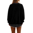 thumbnail image 5 of Women Colorblock Polka Dot Oversized Sweatshirt Y2k Drop Shoulder Long SLeeve Crewneck Casual Loose Fall Pullover Tops, 5 of 5