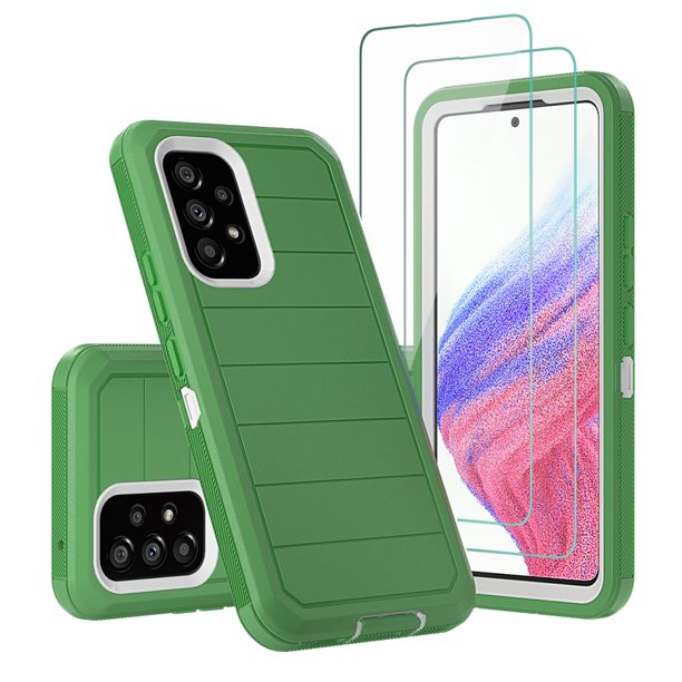 Xhy Samsung Galaxy A53 5G Case with Screen Protector Military Grade