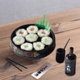 thumbnail image 4 of Miniature Dollhouse Food Toy Japanese Sushi Pretend Play Accessories for Kids + Toddlers Birthday Gifts - Golden , 45x12mm, 4 of 9