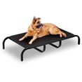 thumbnail image 1 of Cama Elevada para Perro Grande 120x70x22cm - Estructura de Acero Negro, Malla Transpirable, Desmontable, Fácil de Limpiar, Ideal Interior/Exterior, Refuerzo Doble, 1 of 7