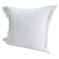 thumbnail image 6 of LR Home Avery Turkish Cotton Poly Filled Pillow in White, 20" x 20", 6 of 10