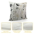 thumbnail image 4 of GOSMITH  Throw Pillow Covers -Flowers Modern Decorative Square Pillowcases, Ink Flower Style Cushion Covers for Living Room Bedroom Sofa Yard Indoors Home Decor, 4 of 5
