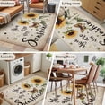 thumbnail image 4 of Rectangle Rug 4x6ft Area Rug,Retro Sunflower Sunshine Quote Area Rugs for Living Room Bedroom,Butterfly Floral Bee on Letter Floor Mat Non-Slip Non-Shedding Carpet Indoor Accent Rugs, 4 of 9