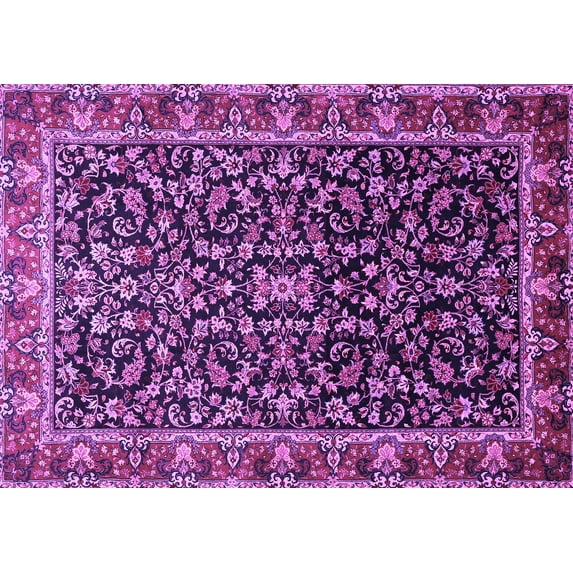 Ahgly Company Indoor Rectangle Persian Purple Traditional Area Rugs, 2' x 4'
