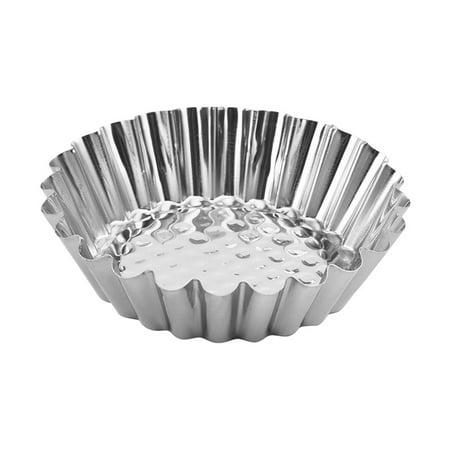 

Egg Tart Mold Baking Cups Tins Stainless Steel Mini Pie Pan Muffins Baking Cups