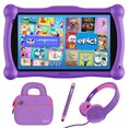 thumbnail image 2 of (2 pack) Contixo 7-Inch Kids Tablets Bundle, 32GB Educational Android Tablet with Headphones and Stylus, Purple, 2 of 11