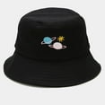 thumbnail image 2 of Audhol Bucket Hats for Woman Women's Fashion Printing Sunshade Fisherman's Hat Basin Hat Outdoor Bucket Hat Cute Hats for Women Black One Size, 2 of 2