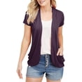 thumbnail image 1 of Sherrylily Women Short Sleeve Cardigans Summer Lightweight Sheer Open Front Drape Tops, 1 of 2