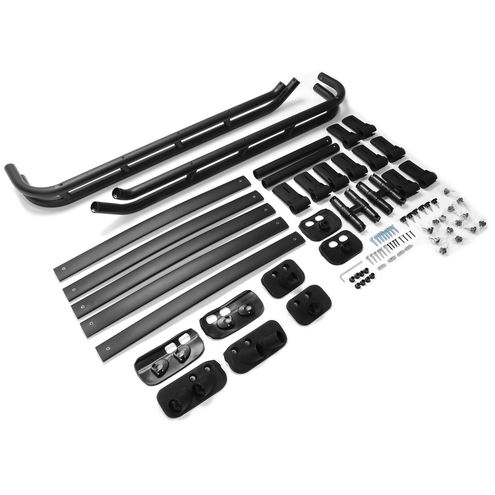 KOJEM Roof Rack Basket, Fit for 2010-2023 Toyota 4Runner, Rooftop Luggage Cargo Carrier, Extra Bar, Black Powder Coated, Aluminum