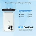 thumbnail image 2 of TJS [2 Pack] Up to 8.5" Large Waterproof Phone Pouch Bag with Lanyard, IPX8 Waterproof Cellphone Underwater Dry Bag Case for iPhone 16 15 Pro Max, 2 of 7