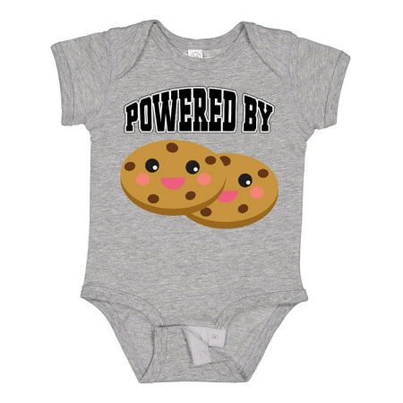 

Inktastic Powered by Cookies Gift Baby Boy or Baby Girl Bodysuit