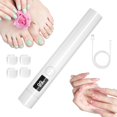 thumbnail image 1 of Lámpara ultravioleta portátil para uñas de gel, secador de uñas recargable por USB, linterna LED para decoración de uñas de gel, mini luz ultravioleta LED para uñas de gel, lámpara para uñas para cur, 1 of 5