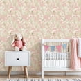thumbnail image 3 of Peel and Stick Wallpaper Tropical Palm Leaf Blush Pink Wall Mural 23.6in x 9.8ft Self Adhesive Removable Wall Paper Renter Friendly Wallpaper for Nursery Bedroom Cabinets, 3 of 8