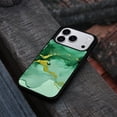 thumbnail image 4 of WIRESTER Shockproof Soft Rubber Cover Case for Apple iPhone 17 Pro 6.3" 2025, Marble Gold And Green, 4 of 5