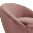 thumbnail image 4 of Yves Blush Velvet Swivel Accent Chair with Gold Base, 4 of 7