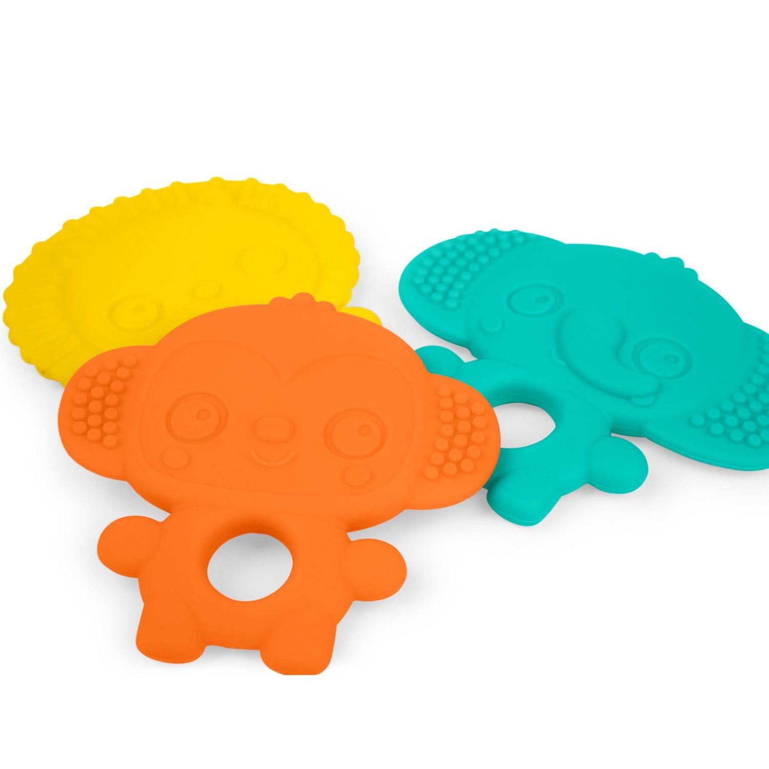 Bright Starts Gummy Buddies 3-pack Textured Teethers, 3 months+