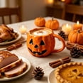 thumbnail image 6 of Kdkad Pumpkin Coffee Mug, Ceramic Pumpkin Cups with Handle for Halloween Thanksgiving Decorations, Cute Fall Table Decor, Gifts for Women & Men, 6 of 9