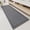 Dark Grey, variant on Waffle Bathroom Runner Rugs, Super Absorbent Bath Mat Non Slip Washable Quick Dry, Upgraded Ultra Soft Boho Bath Rugs with Tassels, Farmhouse Home Decor Accessories, 2'x6'(24"x72") Green