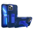 thumbnail image 1 of NIFFPD iPhone 13 Pro Case with Screen Protector Magnetic Kickstand Car Mount Protection Case Cover for iPhone 13 Pro Dark blue&Blue, 1 of 7