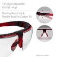 thumbnail image 4 of Gafas de seguridad Honeywell Uvex Avatar, lentes transparentes, color verde azulado, 4 of 6