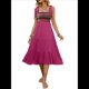 thumbnail image 1 of Vestidos de Verano Sin Mangas para Mujer, Vestidos Largos para Invitadas de Boda, Blusas de Punto Acanalado y Falda de Poliéster con Bolsillos. Rosa Roja XL, 1 of 10