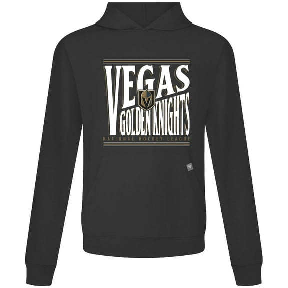 Men's Levelwear  Black Vegas Golden Knights Relay Powerhouse Pullover Hoodie