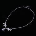 thumbnail image 3 of Collar que Cuelga Yinane Opulencia Claridad Diamante Falso Gota Plata, 3 of 8