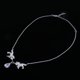 thumbnail image 3 of Collar jinwen Lágrima Diamante de Imitación Plata, 3 of 8