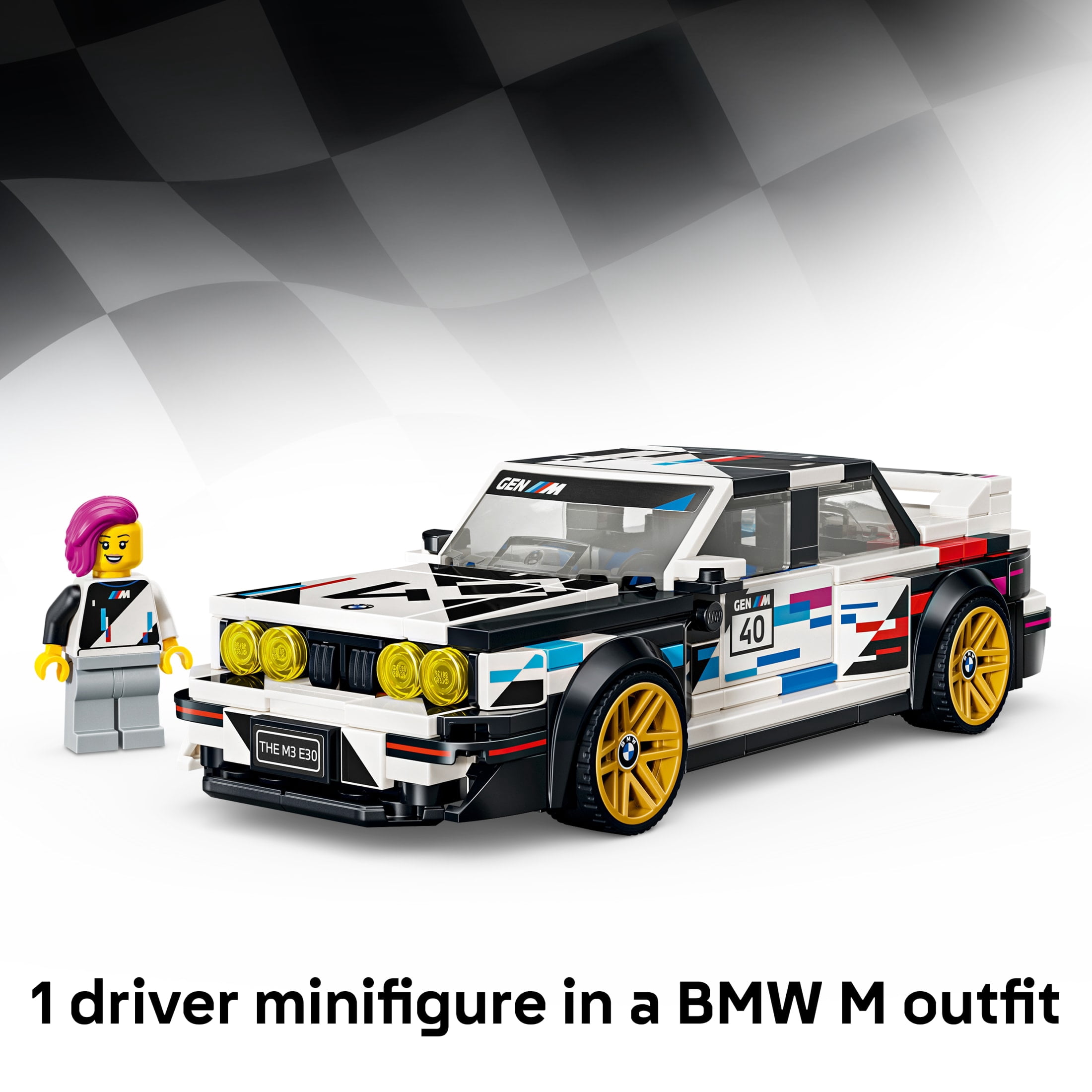 LEGO Speed Champions BMW M3 (E30) - Building Toy for Boys & Girls, Ages 9+ - Toy Car for Kids with Detailed Features - Gift for Birthdays - 77263