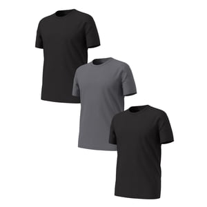 Athletic Works Men's Ultra Lite Mesh Crew Tee, 3-Pack