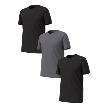 Athletic Works Men's Ultra Lite Mesh Crew Tee, 3-Pack, Sizes S-2XL