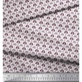 thumbnail image 3 of Soimoi Japan Crepe Satin Fabric Palmette Damask Print Fabric by the Yard 42 Inch Wide, 3 of 3
