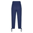 thumbnail image 6 of Riforla Yoga Pants Women Cropped Loose Sports Jogging Pants with Pockets Comfortable Casual Women's Pants Blue S, 6 of 6
