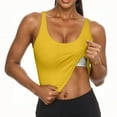 thumbnail image 2 of Jinhomg Sports Tank Tops for Women Summer Sleeveless Workout Camisoles Lightweight Spaghetti Strap Neck Tanks with Built in Bra Yellow L, 2 of 6
