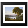 thumbnail image 2 of Nicolas-Didier Boguet 14x12 Black Modern Framed Museum Art Print Titled - View of Lake Nemi, 2 of 5
