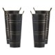 thumbnail image 1 of Cubo floral BLESIY Francés florero decoración de Metal maceta de almacenamiento Patio Negro, 1 of 8