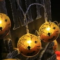 thumbnail image 6 of Wadada Halloween Decorations – 4.9FT Plug-in Pumpkin String Lights with 10 LED Round Lights – Halloween Inspired Lighting for Camping, Patio, Fireplace & Indoor Decor, 6 of 7