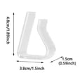 thumbnail image 2 of Dsscvnef Clear Tablecloth Clips Windproof Transparent Clamps for Securing Table Covers Indoor Outdoor Wedding Picnic Camping Events 4PCS, 2 of 3