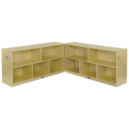 - Birch 5-Compartment Fold and Lock Cabinet 24in H