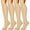 03-nude, variant on Mirlewaiy 4 Pairs Compression Stockings for Men and Women, Athletic Support Socks for Running and Everyday Activities