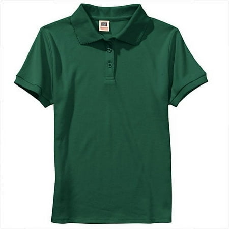 Faded Glory Fg Girl's Sls Uniform Polo W/ Pico