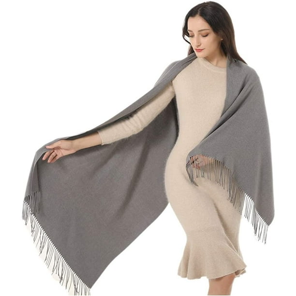 Chal de mujer Bufanda Cachemira Idea de regalo suave Boda Chal de Navidad Ormromra WMZL-2356-4