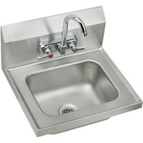 Elkay Chsb1716c 16-3/4" Single Basin Wall Mounted Stainless Steel Lavatory Sink -