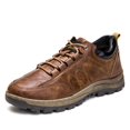 thumbnail image 1 of Zapatos para Hombre Informales Gruesos Cuero Ligero Viajes Al Aire Libre, 1 of 6