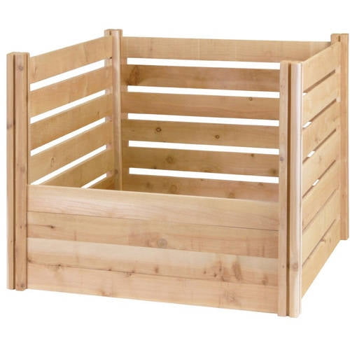 23 Cubic Feet Greenes Fence Cedar Wood Composter Bin by Greenes Fence Company Inc