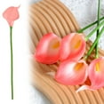 thumbnail image 2 of Artificial Calla Lily, Ongmies Simulation Flower High End New Living Room 10 Calla Simulation Flower Flower Holding Flower Wedding, Hot Pink, 2 of 9
